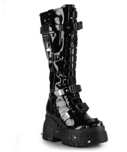 Ladies Anthony Wang Orange Cookies Hidden Heel Boots - Black