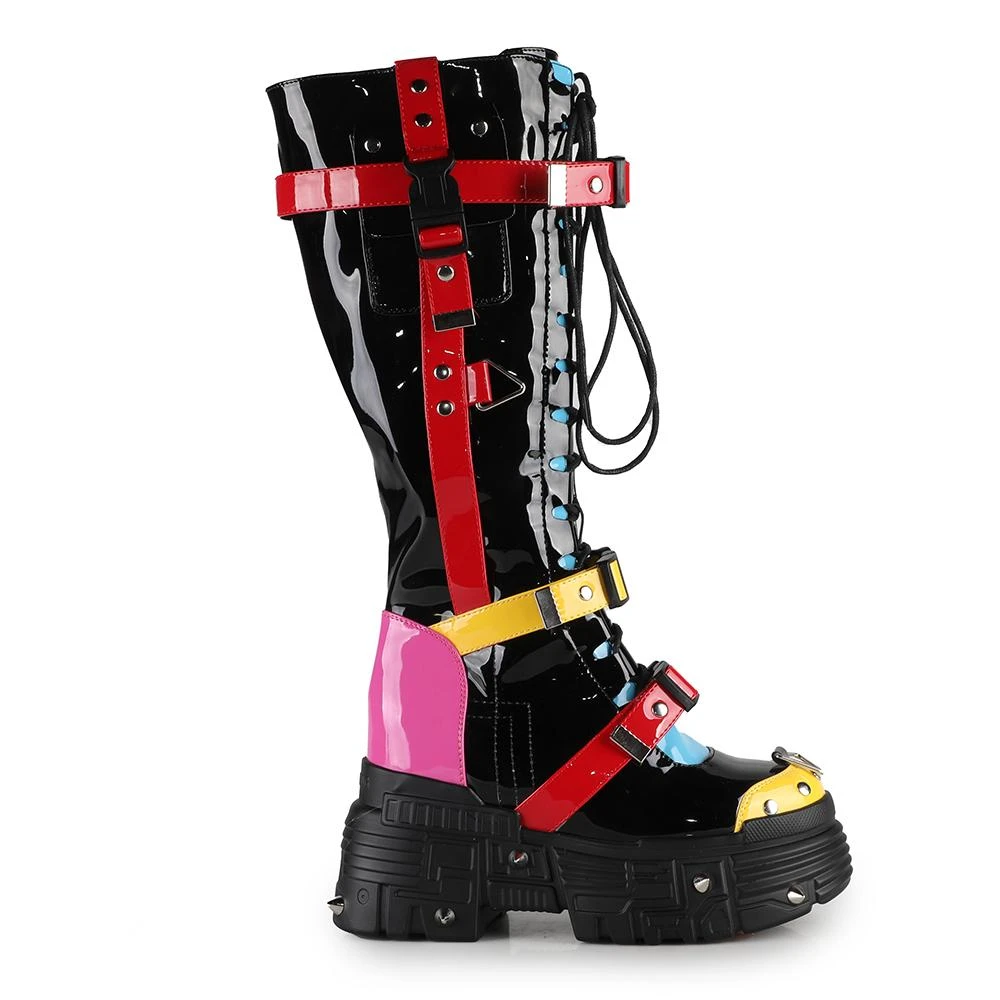 Anthony Wang Orange Cookies Hidden Heel Boots - Muliticoloured Ladies 4 Anthony Wang Orange Cookies Hidden Heel Boots - Muliticoloured Ladies