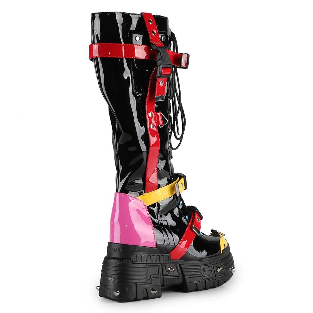 Anthony Wang Orange Cookies Hidden Heel Boots - Muliticoloured Ladies 5 Anthony Wang Orange Cookies Hidden Heel Boots - Muliticoloured Ladies