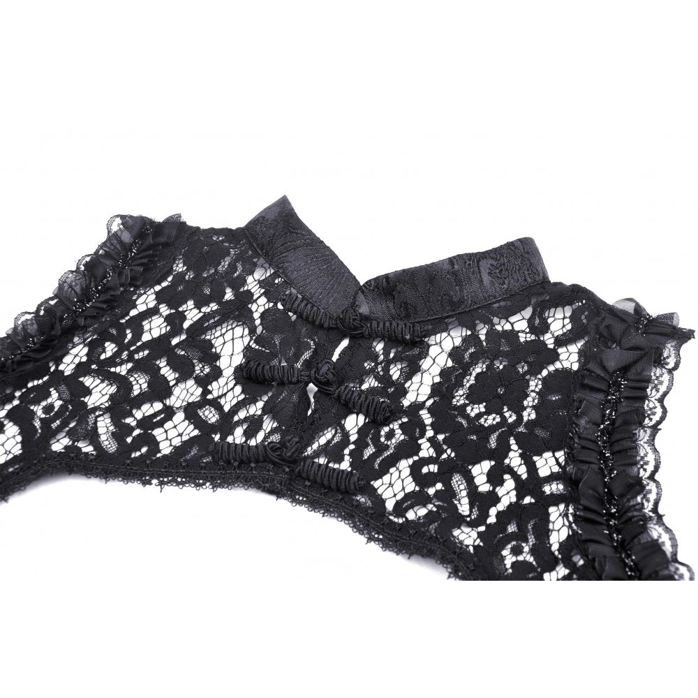 Ladies Dark In Love Esmeralda Lace Cape 11 Ladies Dark In Love Esmeralda Lace Cape