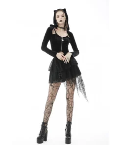 Dark In Love Alley Cat Hooded Top Ladies 23 Dark In Love Alley Cat Hooded Top Ladies