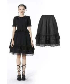 Ladies Dark In Love Adalynn Midi Skirt