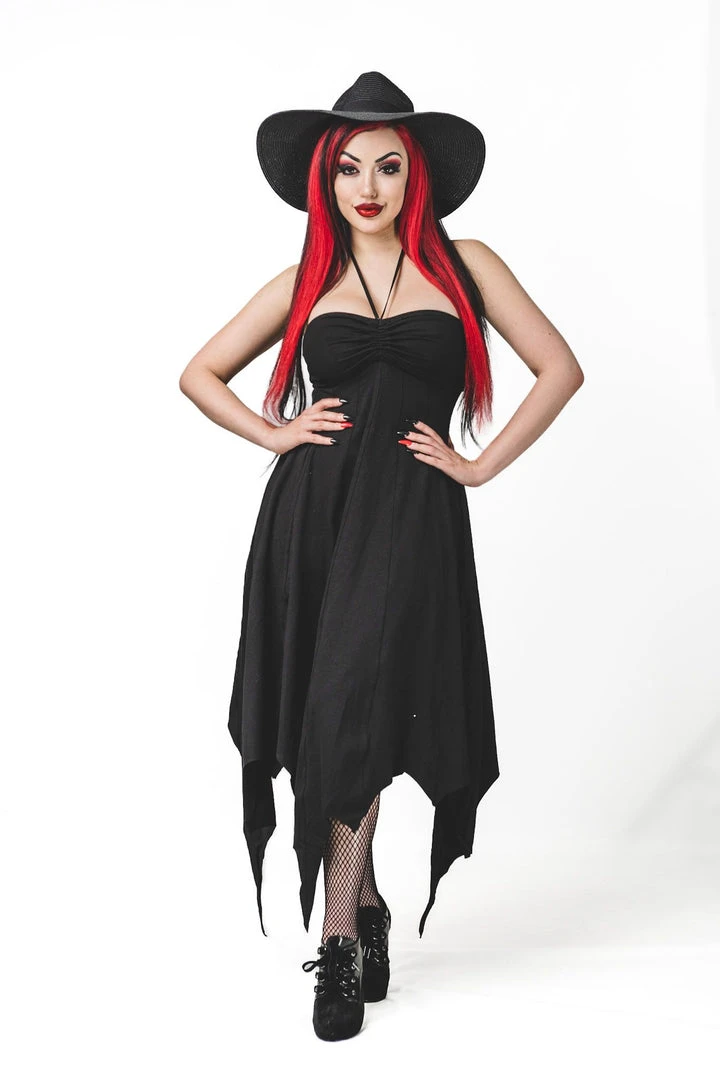 Necessary Evil Camazotz Bats Wing Effect Maxi Dress Ladies 4 Necessary Evil Camazotz Bats Wing Effect Maxi Dress Ladies