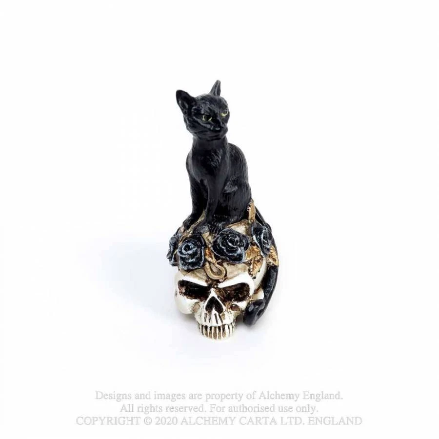 Alchemy Gothic Cat Skull: Miniature Ornaments Homeware 4 Alchemy Gothic Cat Skull: Miniature Ornaments Homeware
