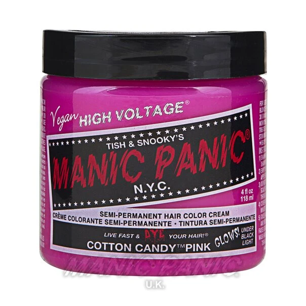 Manic Panic Classic Cream Hair Colour - Cotton Candy Pink 9 Manic Panic Classic Cream Hair Colour - Cotton Candy Pink