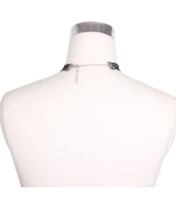 Accessories Devil Fashion Onyx Rose Necklace