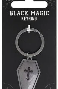 Gothic Gifts Black Magic Keyring - Coffin
