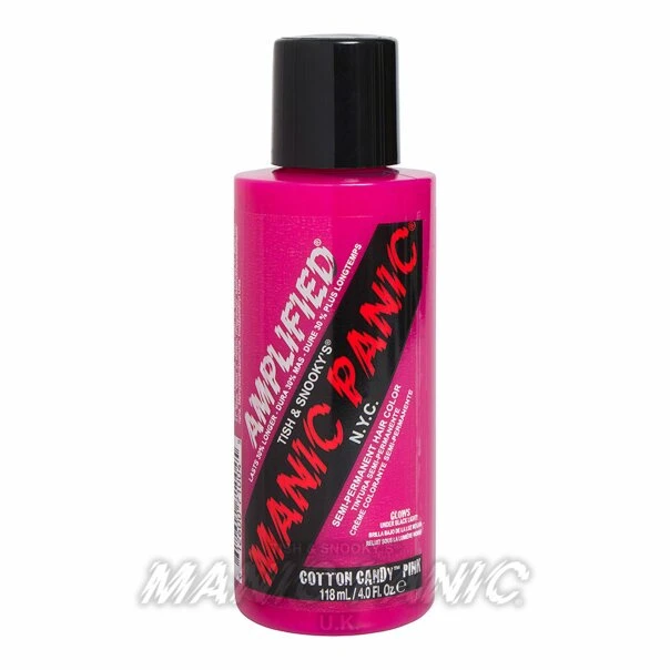 Hair Dye Amplified Manic Panic Semi Permanent Hair Colour EU Formula - Cotton Candy Pink 7 Hair Dye Amplified Manic Panic Semi Permanent Hair Colour EU Formula - Cotton Candy Pink