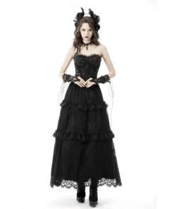 Dark In Love Delilah Corset Top Ladies