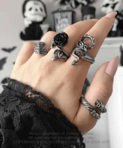 Alchemy Gothic Dragons Lure Ring