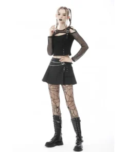 Dark In Love Joelle Pleated Mini Skirt Ladies