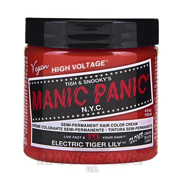 Manic Panic Classic Cream Hair Colour - Electric Tiger Lily Hair Dye 7 Manic Panic Classic Cream Hair Colour - Electric Tiger Lily Hair Dye