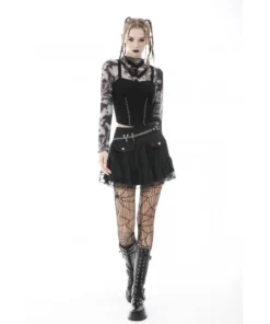 Ladies Dark In Love Nancy Mesh Top