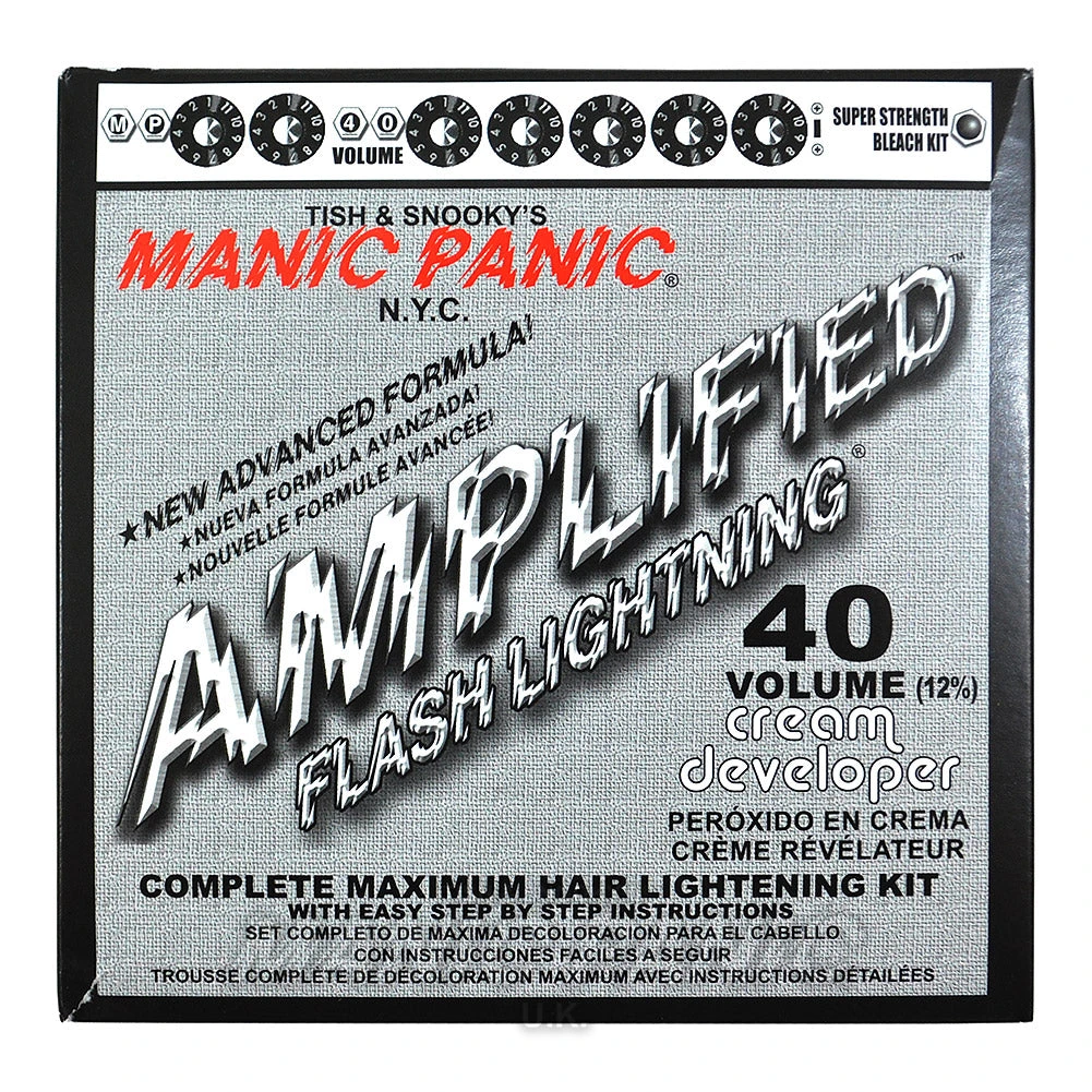 Hair Dye Manic Panic Flash Lightning Bleach Kit (40 Volume) 3 Hair Dye Manic Panic Flash Lightning Bleach Kit (40 Volume)