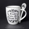 Alchemy Gothic Freaks Like Me: Mug And Spoon Set Homeware 1 Alchemy Gothic Freaks Like Me: Mug And Spoon Set Homeware