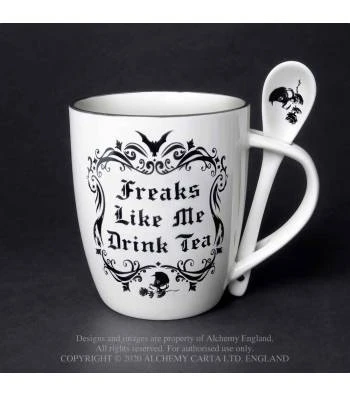 Alchemy Gothic Freaks Like Me: Mug And Spoon Set Homeware 3 Alchemy Gothic Freaks Like Me: Mug And Spoon Set Homeware
