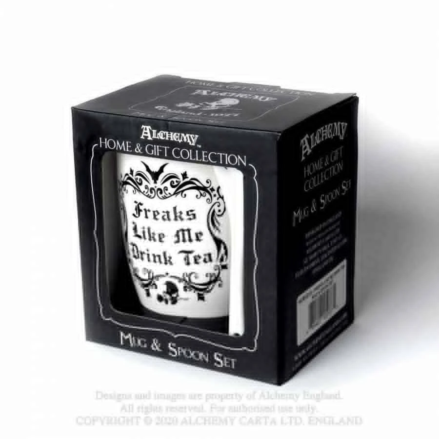 Alchemy Gothic Freaks Like Me: Mug And Spoon Set Homeware 4 Alchemy Gothic Freaks Like Me: Mug And Spoon Set Homeware
