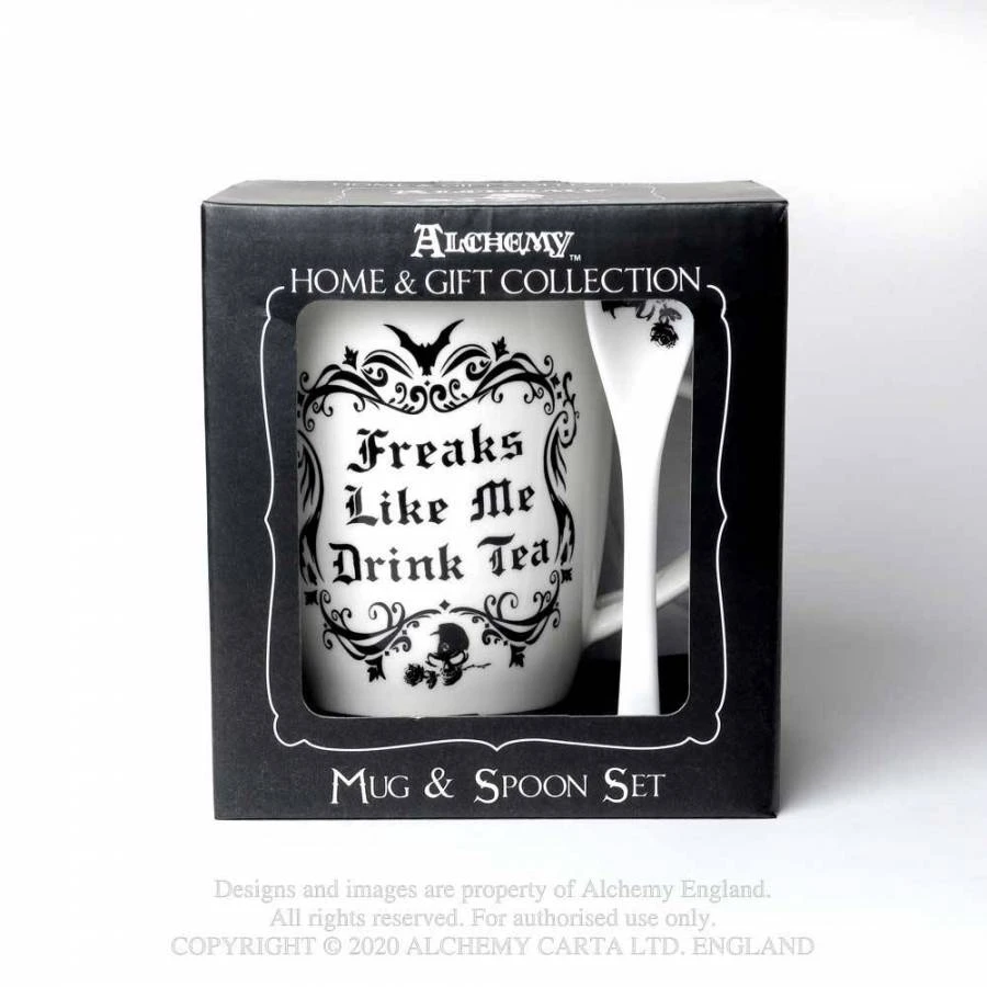 Alchemy Gothic Freaks Like Me: Mug And Spoon Set Homeware 5 Alchemy Gothic Freaks Like Me: Mug And Spoon Set Homeware