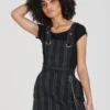 Hell Bunny Storm Pinafore Dress