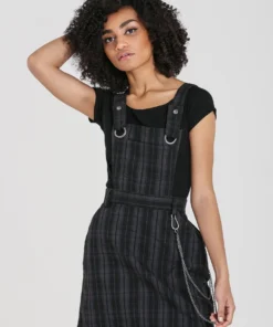 Hell Bunny Storm Pinafore Dress
