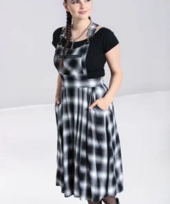 Ladies Hell Bunny Avril Pinafore Dress