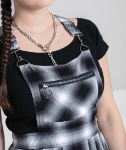 Ladies Hell Bunny Avril Pinafore Dress