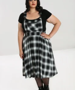 Ladies Hell Bunny Avril Pinafore Dress