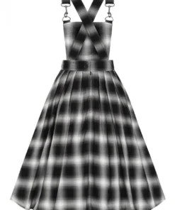 Ladies Hell Bunny Avril Pinafore Dress