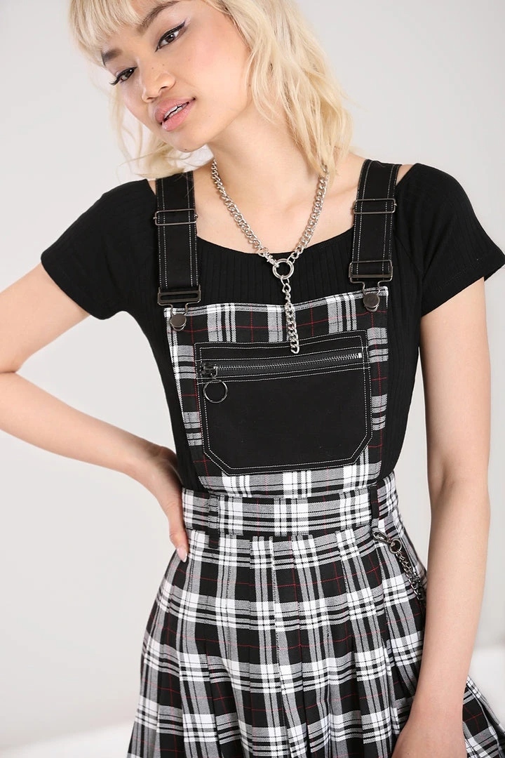Hell Bunny Vernon Pinafore Dress 6 Hell Bunny Vernon Pinafore Dress