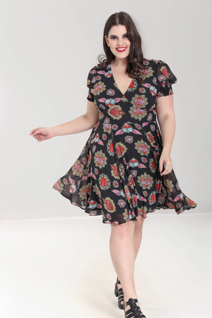 Hell Bunny Amias Mid Dress 12 Hell Bunny Amias Mid Dress