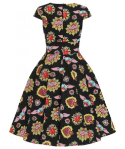 Ladies Hell Bunny Amias 50's Dress 18 Ladies Hell Bunny Amias 50's Dress