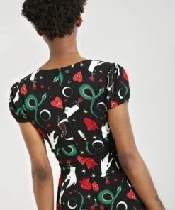 Hell Bunny Good Fortune Mini Dress Ladies
