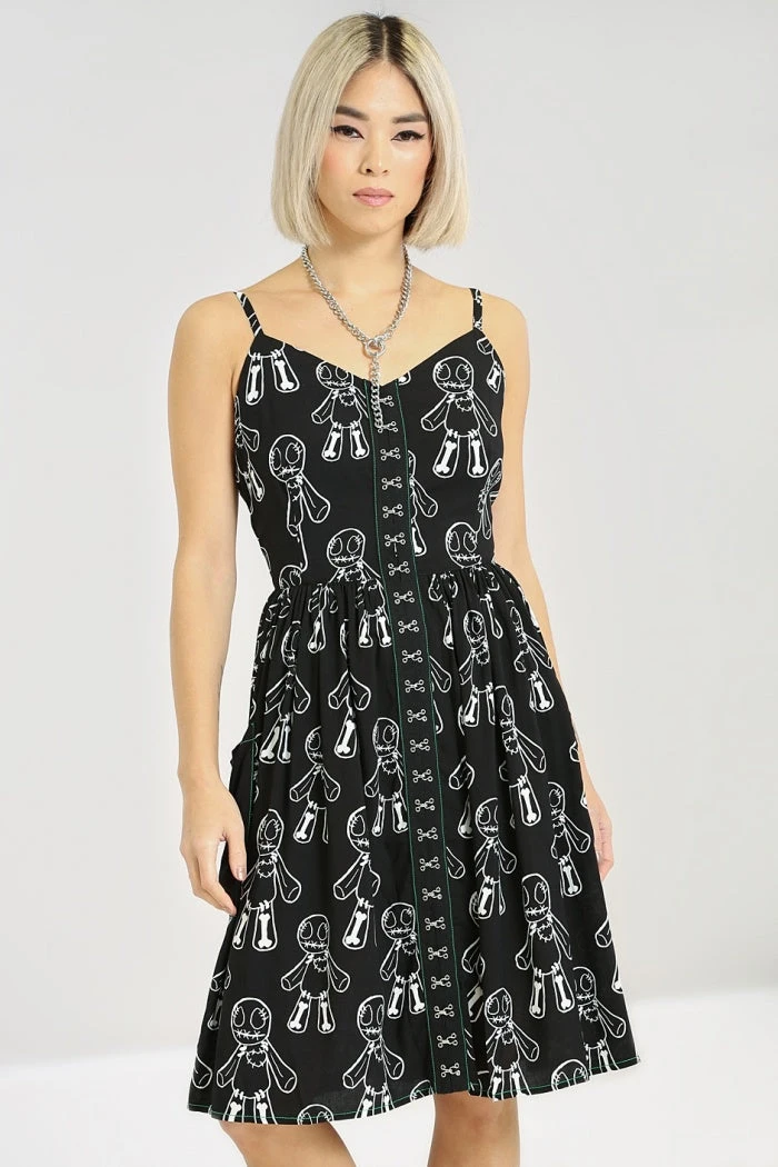 Hell Bunny Voodoo Mid Dress Ladies 3 Hell Bunny Voodoo Mid Dress Ladies