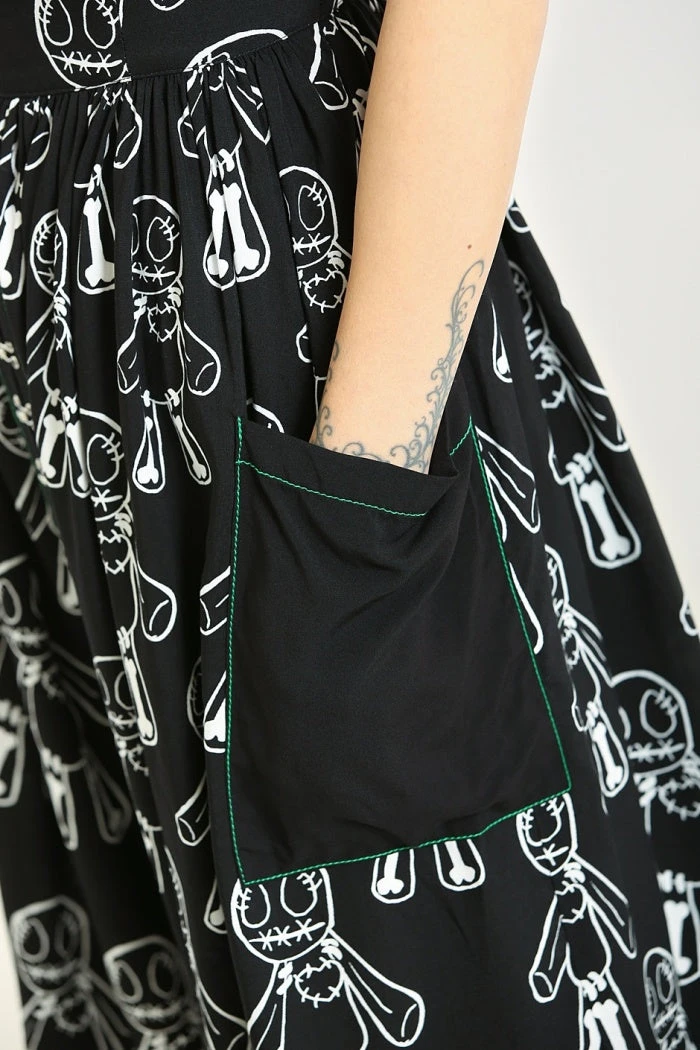 Hell Bunny Voodoo Mid Dress Ladies 6 Hell Bunny Voodoo Mid Dress Ladies