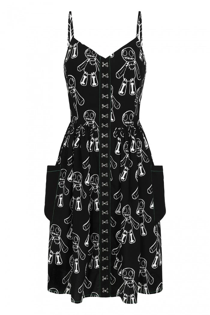 Hell Bunny Voodoo Mid Dress Ladies 8 Hell Bunny Voodoo Mid Dress Ladies