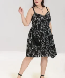Hell Bunny Voodoo Mid Dress Ladies 26 Hell Bunny Voodoo Mid Dress Ladies