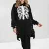 New Arrivals Hell Bunny Skeleton Hoodie Dress