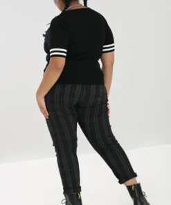 Hell Bunny Storm Skinny Trousers