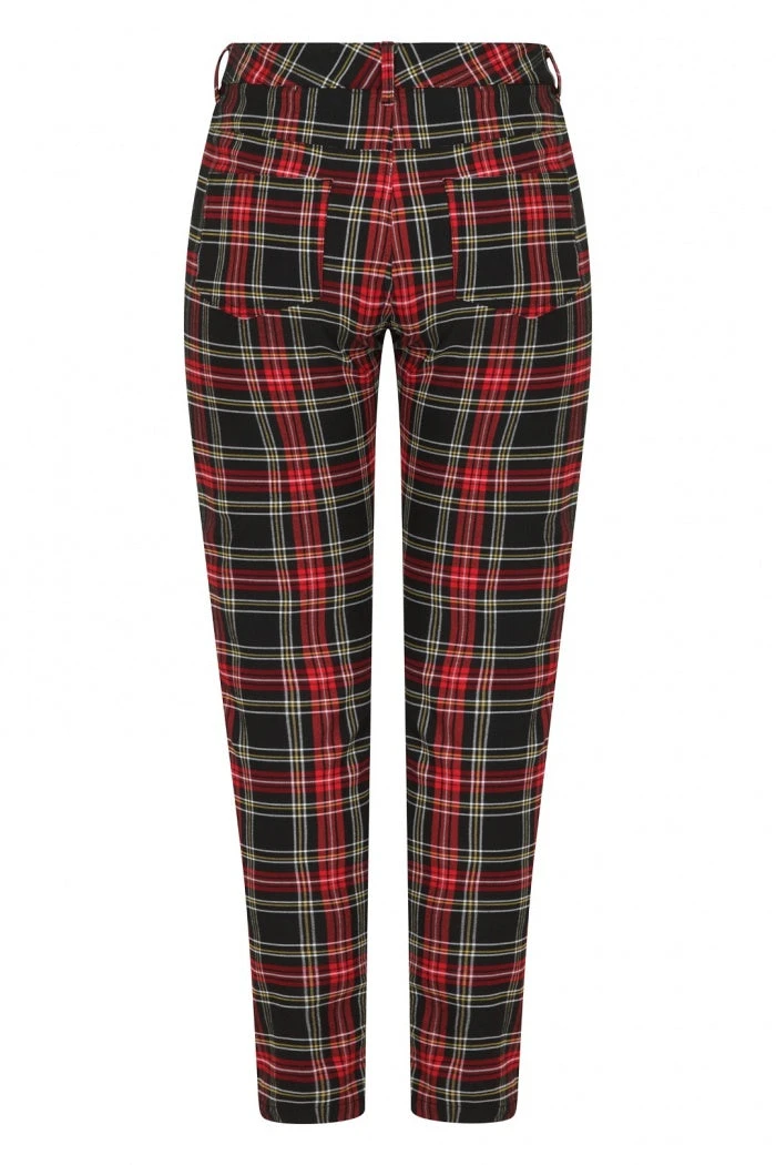 Ladies Hell Bunny Clash Skinny Trousers 8 Ladies Hell Bunny Clash Skinny Trousers
