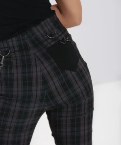 Ladies Hell Bunny Cobain Capris - Grey 13 Ladies Hell Bunny Cobain Capris - Grey