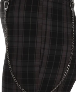 Ladies Hell Bunny Cobain Capris - Grey 17 Ladies Hell Bunny Cobain Capris - Grey