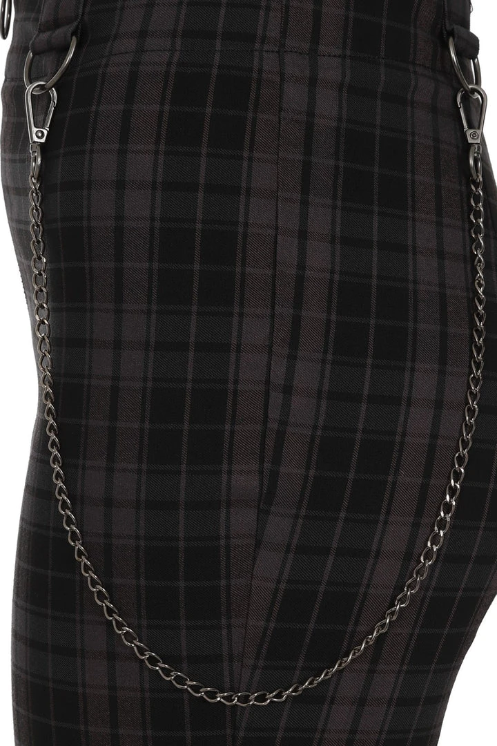 Ladies Hell Bunny Cobain Capris - Grey 10 Ladies Hell Bunny Cobain Capris - Grey