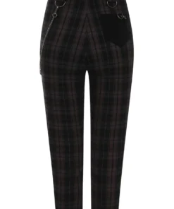 Ladies Hell Bunny Cobain Capris - Grey 15 Ladies Hell Bunny Cobain Capris - Grey