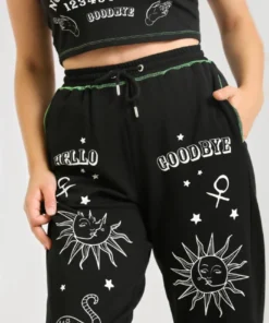 Hell Bunny Ouija Joggers Ladies 12 Hell Bunny Ouija Joggers Ladies