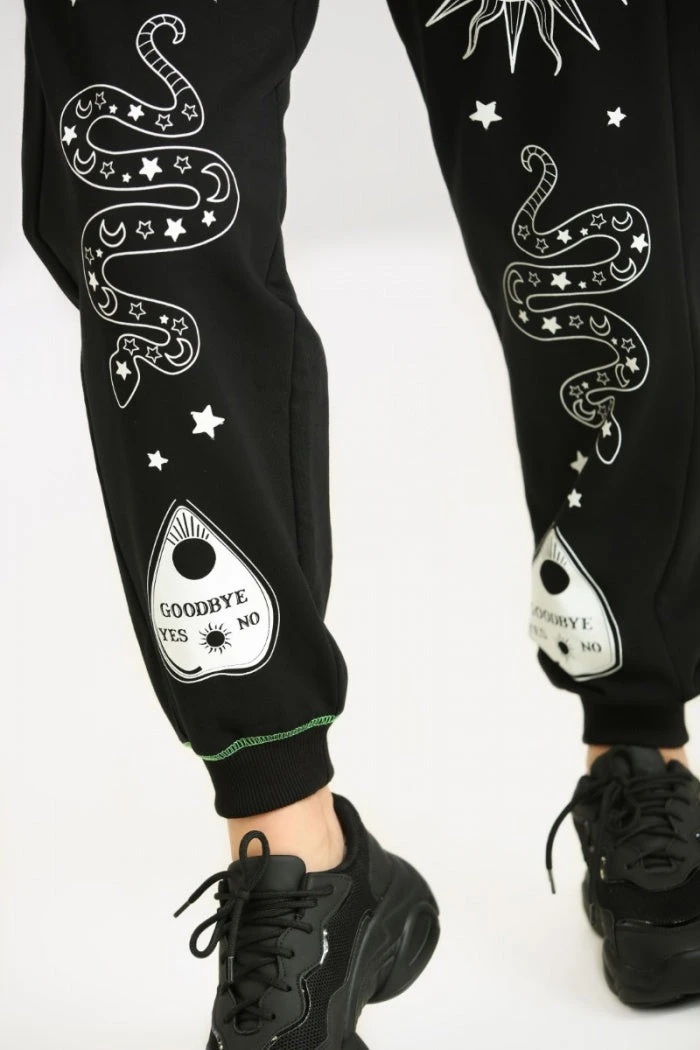 Hell Bunny Ouija Joggers Ladies 6 Hell Bunny Ouija Joggers Ladies