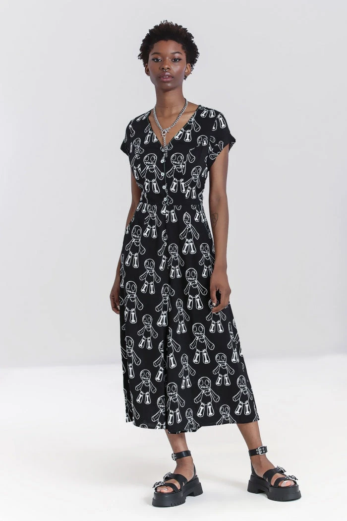 Ladies Hell Bunny Voodoo Jumpsuit 4 Ladies Hell Bunny Voodoo Jumpsuit