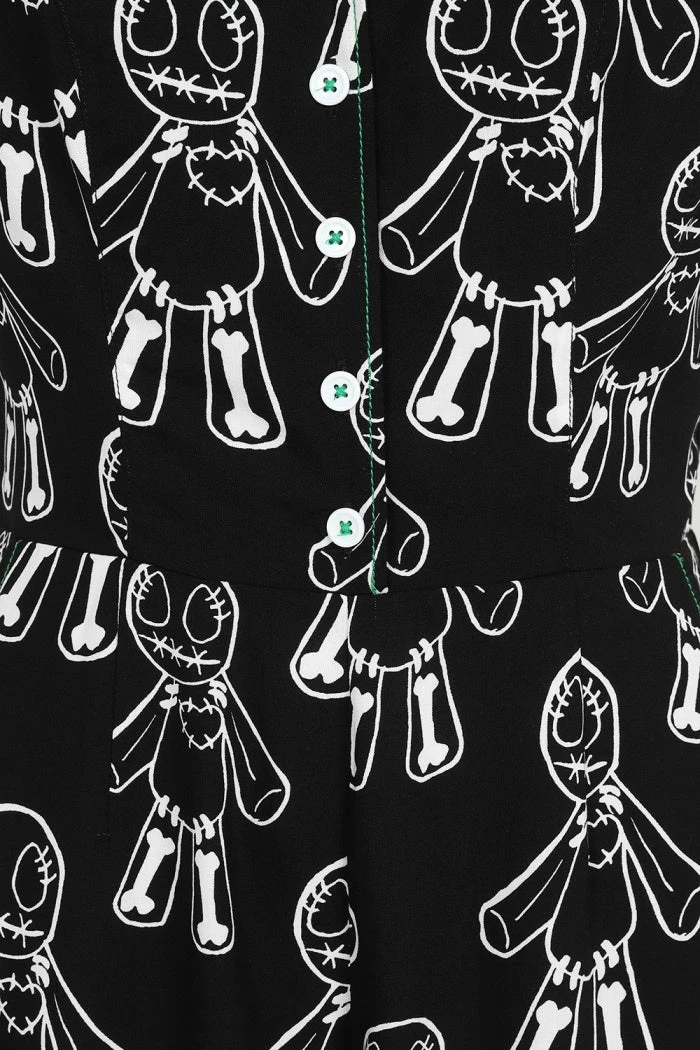 Ladies Hell Bunny Voodoo Jumpsuit 10 Ladies Hell Bunny Voodoo Jumpsuit