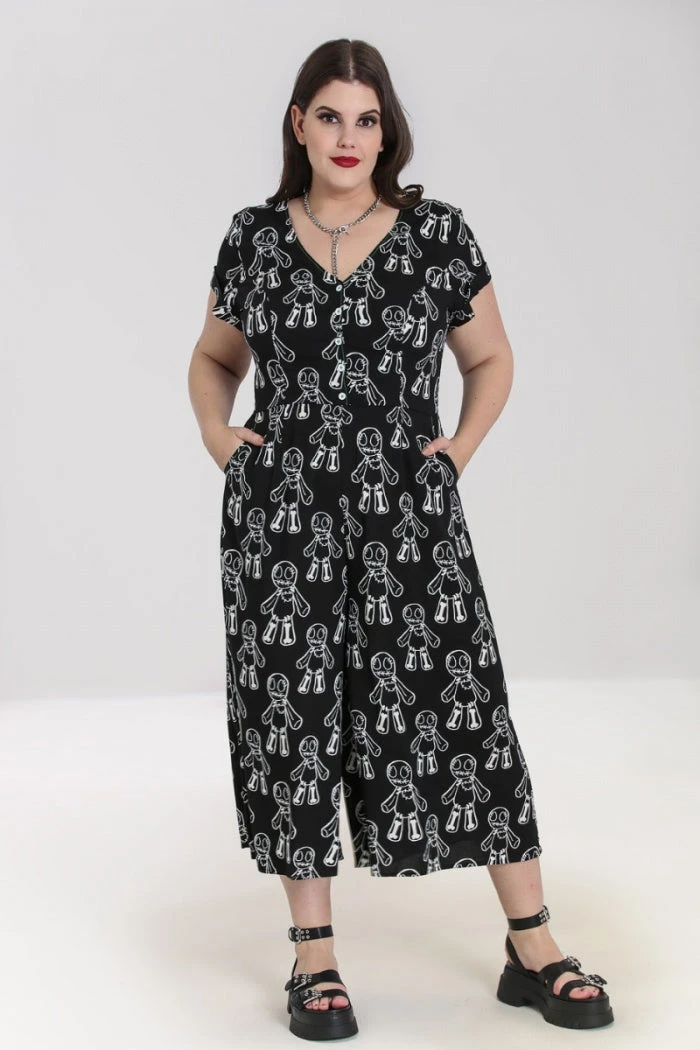 Ladies Hell Bunny Voodoo Jumpsuit 3 Ladies Hell Bunny Voodoo Jumpsuit