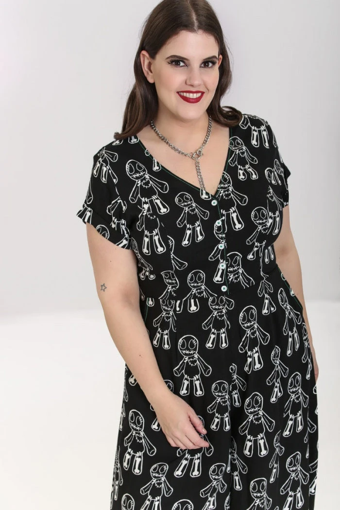Ladies Hell Bunny Voodoo Jumpsuit 12 Ladies Hell Bunny Voodoo Jumpsuit