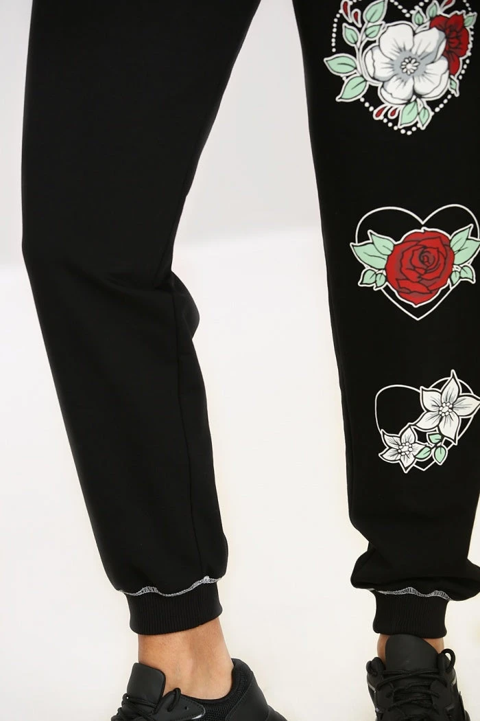 Hell Bunny Petal Joggers Ladies 6 Hell Bunny Petal Joggers Ladies